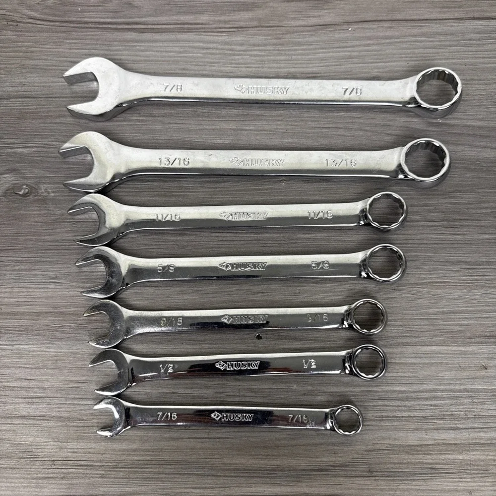 HUSKY TOOLS 7-piece 12-point SAE Combination wrench set 1/2